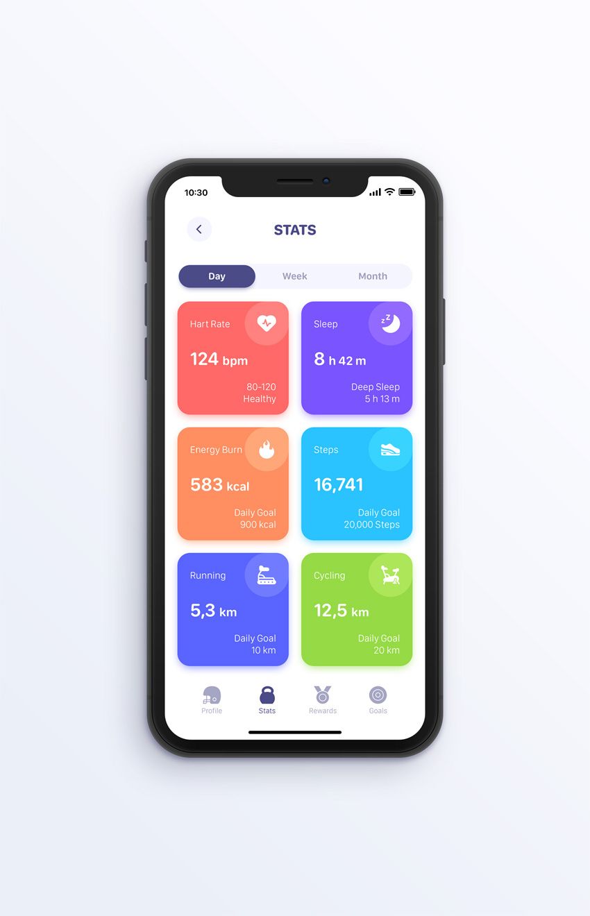 Mobile app UI
